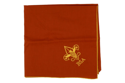 Boy Scout Of America Light Brown and Gold Neckerchief