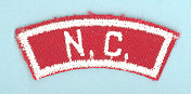North Carolina Red and White State Strip