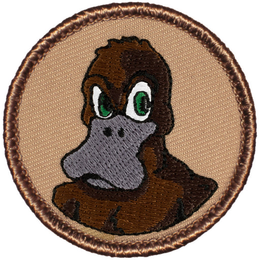 Angry Duck/Platypus Patrol Patch - Brown