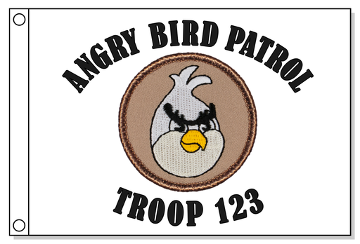 Angry Bird - White Patrol Flag