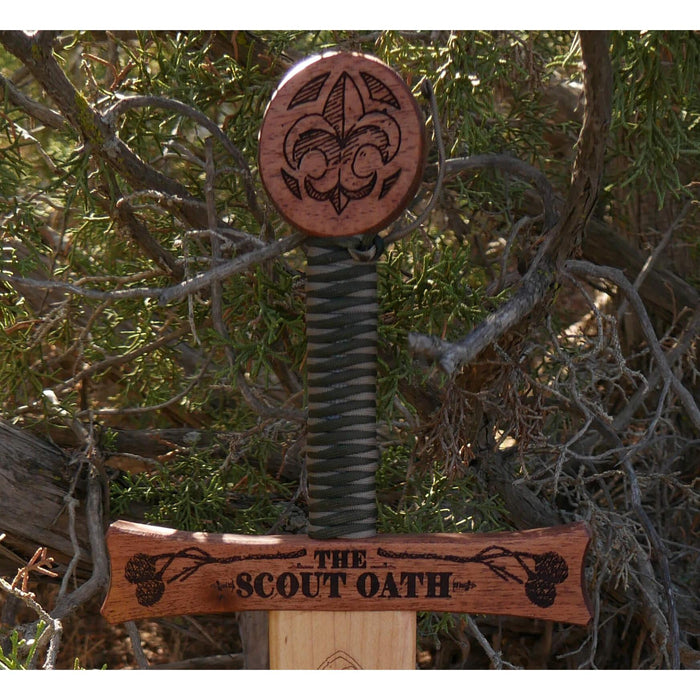 Scout Oath - Wooden Sword Wall Art