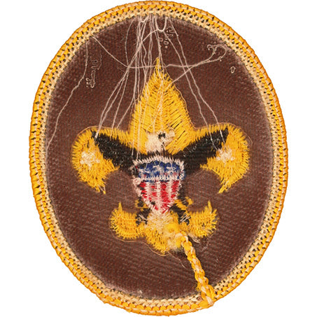 Tenderfoot Rank Patch 1973-74 Clear Plastic Back