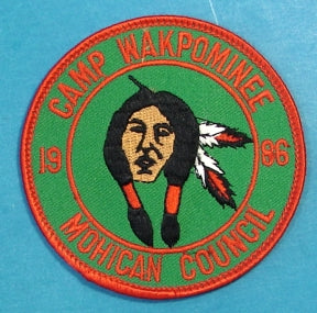 Wakpominee Camp Patch 1986