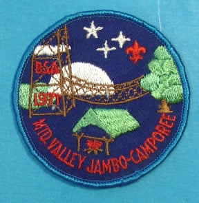 Mid Valley Patch 1971 Jambo-Camporee
