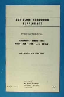 Boy Scout Handbook 1964 Supplement