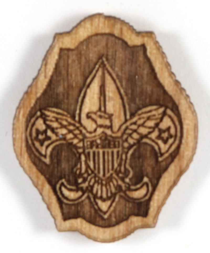 Boy Scout Wooden Pin