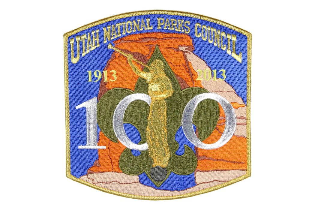 Utah National Parks 100th Anniversary of LDS Scouting Jacket Patch