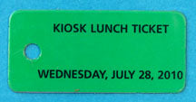 2010 NJ Kiosk Ticket Wednesday July 28