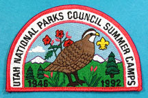 1992 Utah National Parks Council Camper Patch