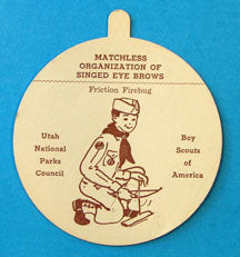Utah National Parks Council Matchless Org. of Singed Eye Brows Award