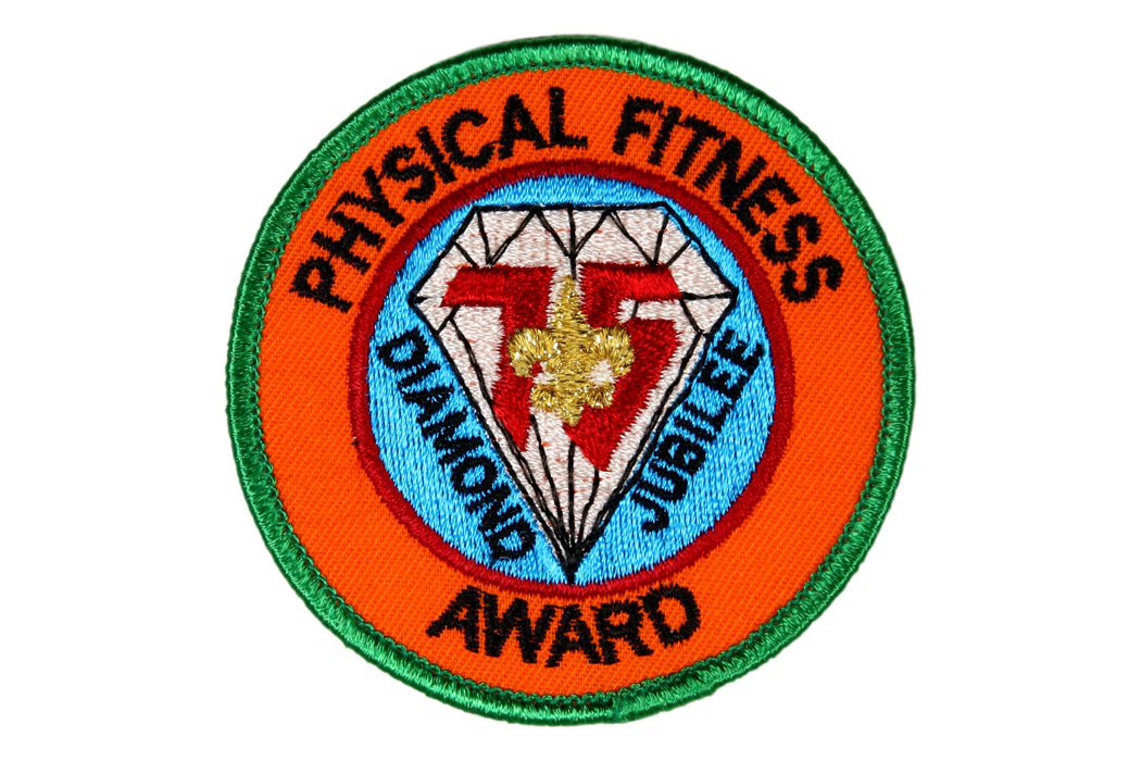 Physical Fitness Award Patch Plastic/Gauze Back