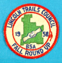 Lincoln Trails Council 1958 Fall Round Up Patch