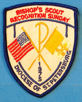 1975 Scout Recognition Sunday Patch Diocese of St. Petersburg
