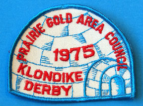 1975 Klondike Derby Patch Prairie Gold Area