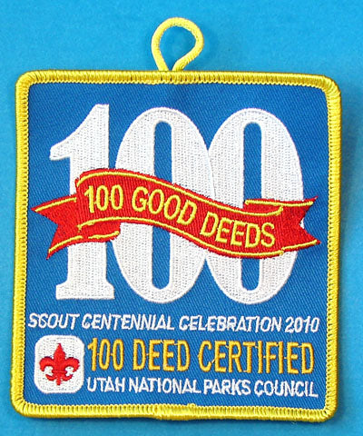 Utah National Parks Council 100 Good Deeds Patch