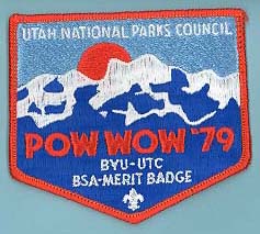 1979 BYU Merit Badge Pow Wow Patch