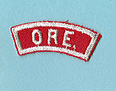 Oregon Red and White State Strip