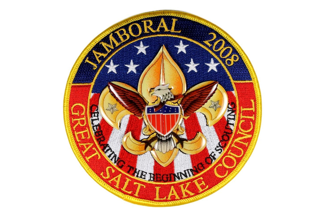 2008 Great Salt Lake Council Jamboral Jacket Patch with First Class Pins
