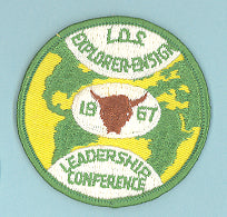 1967 LDS Explorer Leadership Conference Patch