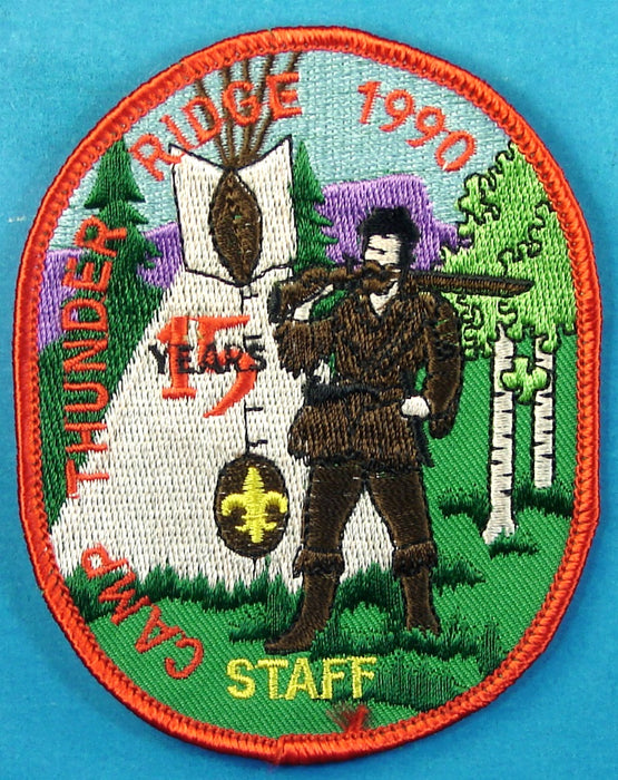 Thunder Ridge 1990 Camp Patch Staff