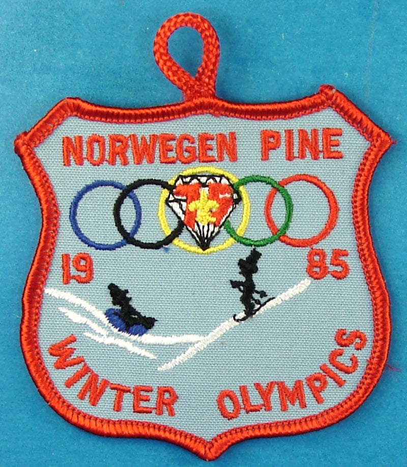 Norwegen Pine Winter Olympics Patch 1985
