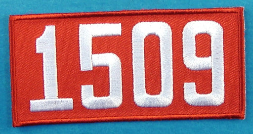 1509 Unit Number Red
