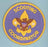 Scouting Coordinator Patch Medium Blue Background Clear Plastic Back