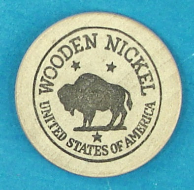 1983 WJ Wooden Nickle