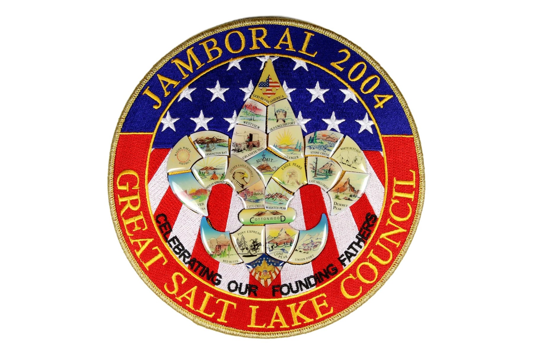2004 Great Salt Lake Council Jamboral Jacket Patch with Pins
