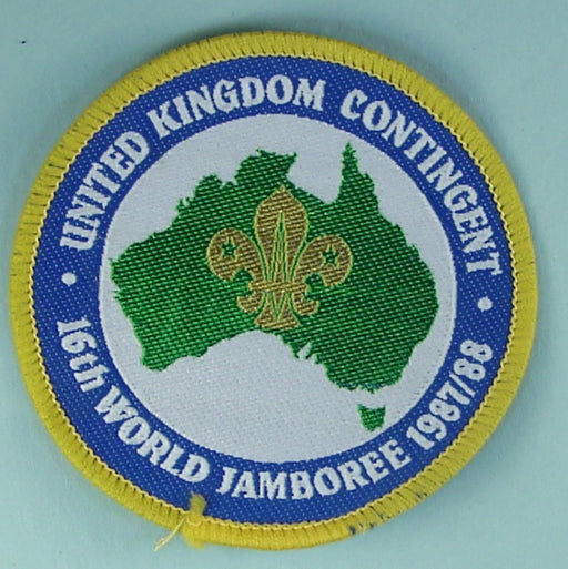 1987-88 WJ United Kingdom Contingent Patch