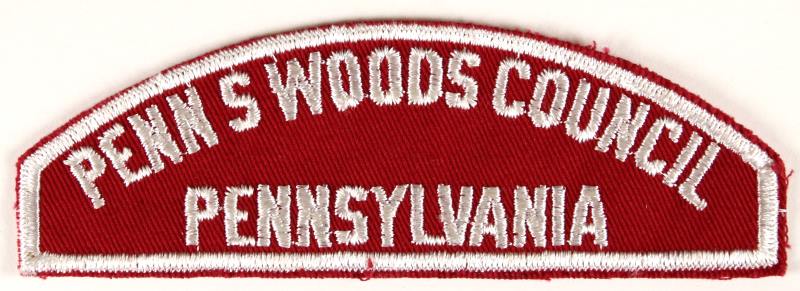 Penns Woods Red and White Council Strip
