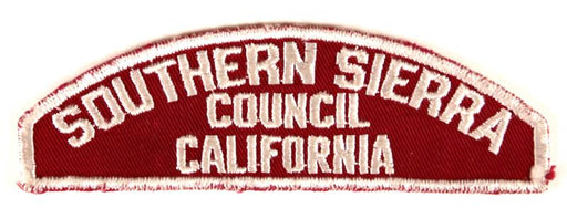 Southern Sierra Red and White Council Strip