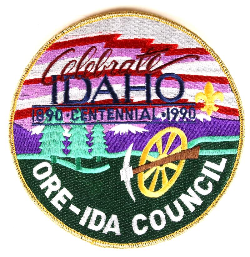 Ore-Ida Jacket Patch 1990 Centennial Gold Mylar Border