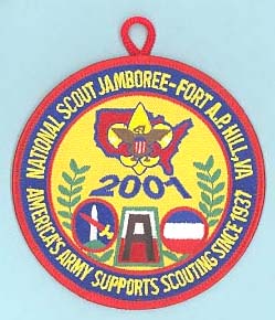 2001 NJ Army Supports Scouting Patch