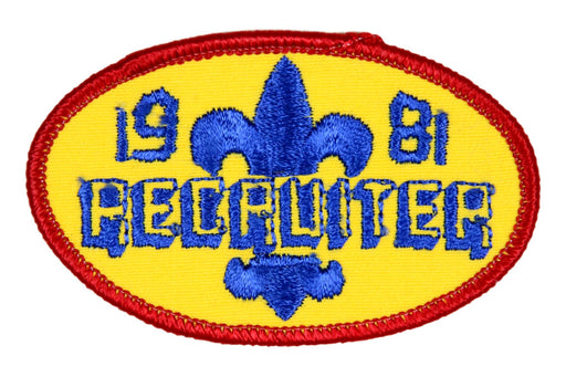 Recruiter Patch 1981