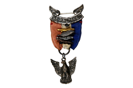 Eagle Rank Medal 1930s with Bronze, Gold and 2 Silver Palms