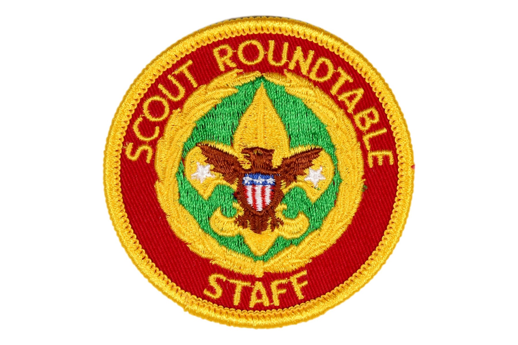 Scout Roundtable Staff Patch Gauze Back