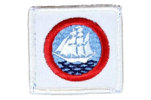 Sea Scout Long Cruise Patch White Rolled Edge