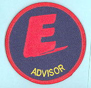 Advisor Patch Fully Embroidered Blue Background
