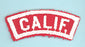 California Red and White State Strip