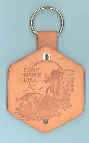 1983 Utah National Parks Camper Patch Camp Maple Dell Leather Fob