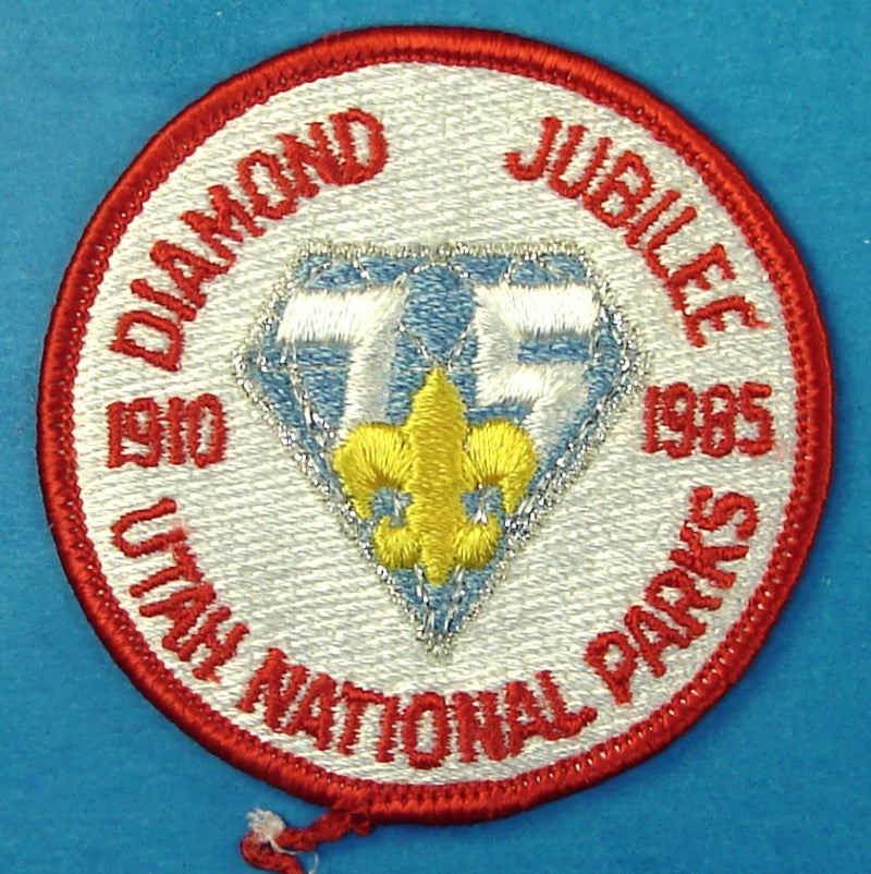 Utah National Parks Diamond Jubilee 1985 Patch