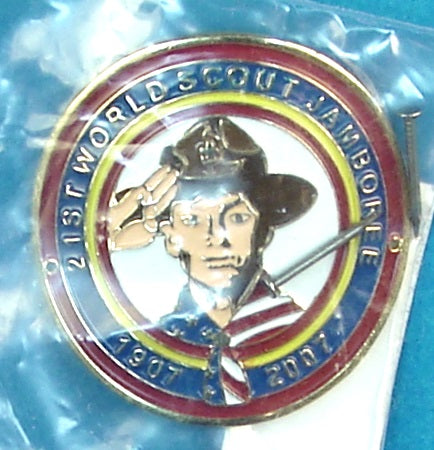 2007 WJ Hiking Stick Medallion USA Contingent