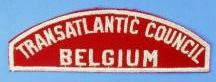 Transatlantic Council/Belgium Red and White Council Strip