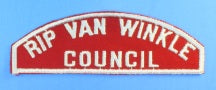 Rip Van Winkle Council Red and White Council Strip