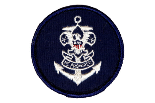Sea Scout Universal Patch on Blue Rolled Edge