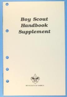 Boy Scout Handbook 1989 Supplement