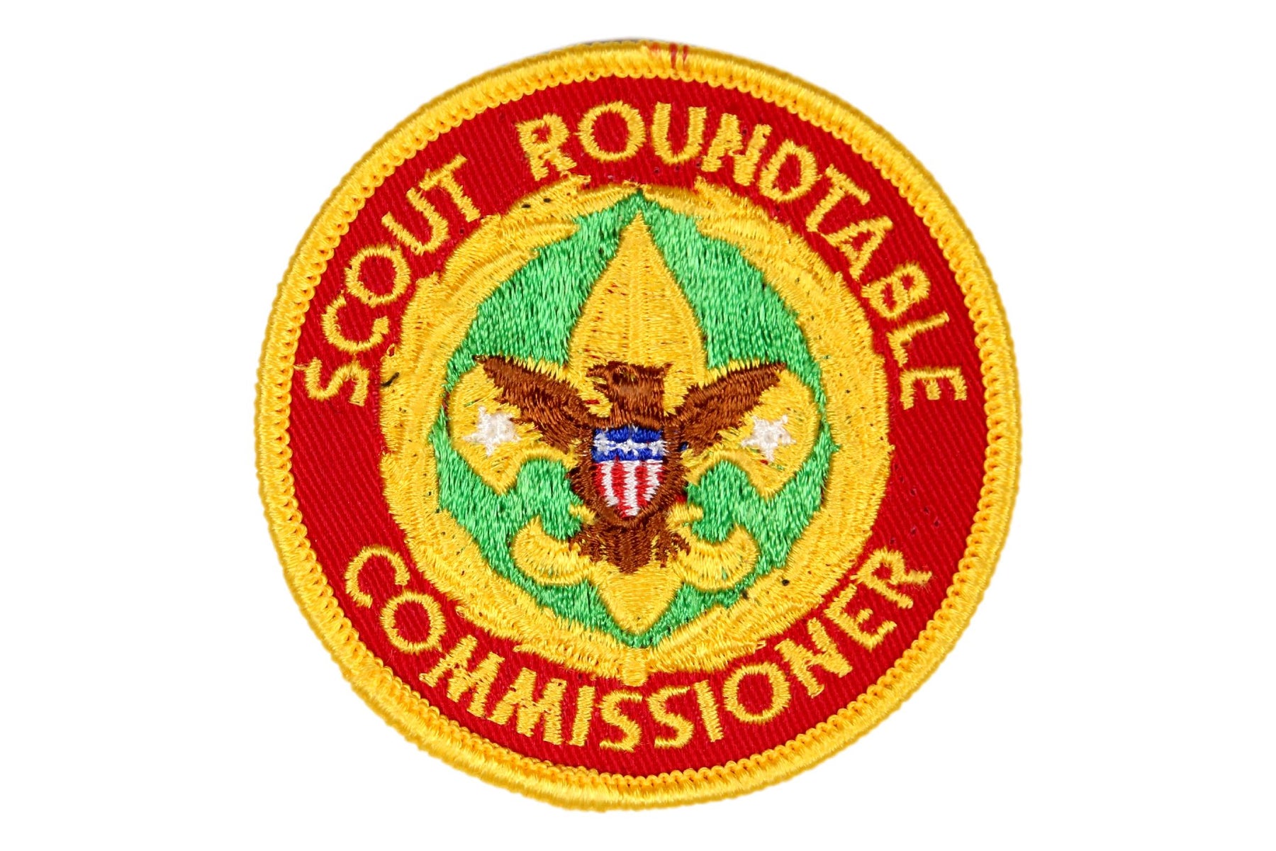 Scout Roundtable Commissioner Patch Plastic/Gauze Back