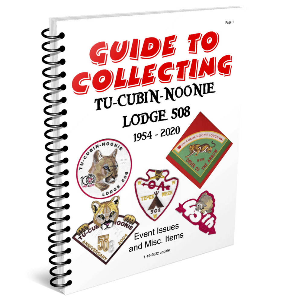Guide to Collecting - Lodge 508 - Tu-Cubin-Noonie - Events and Misc Items
