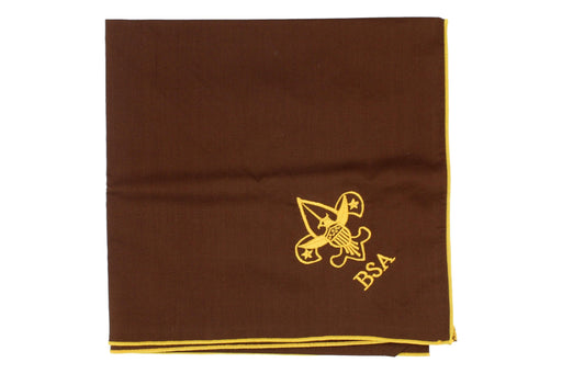 Boy Scout Of America Brown And Gold Neckerchief